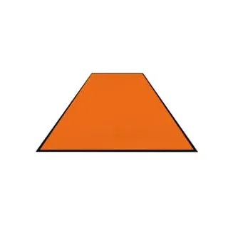 Schmutzfangmatte Colorstar, hellorange, waschbar, glatter Rücken 7460150200150-C10 , Maße (B x T): 150 x 200 cm