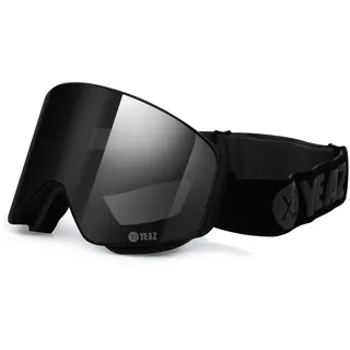 YEAZ Magnet-Ski-Snowboardbrille schwarz/schwarz APEX