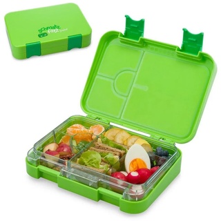 Klarstein Frischhaltedose »schmatzfatz junior Lunchbox 6 Fächer 21,3 x 15 x 4,5 cm (BxHxT)«, Kunststoff grün