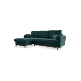 miuform Eckcouch Polyester 2-Sitzer Türkis