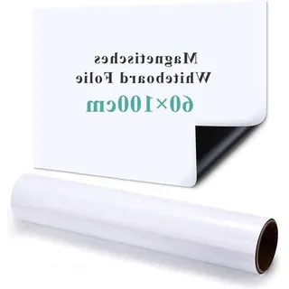 Famanu Magnetische Whiteboardfolie 60 x 100 cm - Abwaschbar und Zuschneidbar