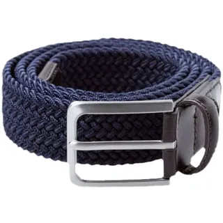 Brax Ledergürtel Flechtgürtel blau 105