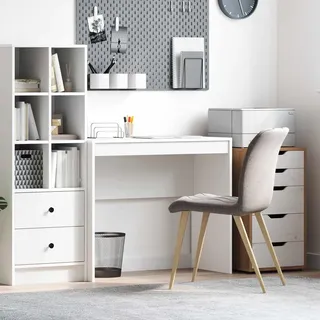 Möbel Schreibtisch Weiß 90 x 40 x 76 cm - Schreibtische &59954 - Weiß