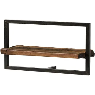 Wandregal Wandboard Schweberegal Massivholz Altholz Eisen rustikal industrial