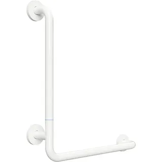 Brillantbad BELP Duschgriff Steckbar Links Eisen Weiß mit Abdeckung 110x630x680 mm, 120 kg Traglast für Bad & WC >> zum Bohren