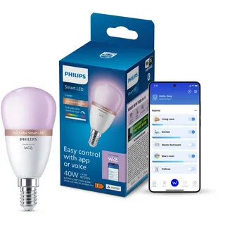 Philips LED-Glühbirne 4,9W E14 2200-6500K 1 St.
