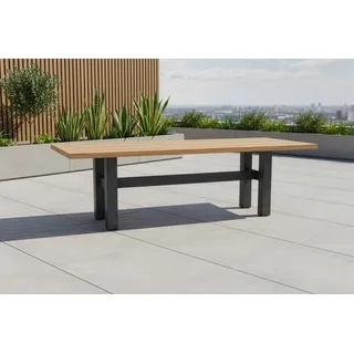 HARTMAN Exklusivmodell Yasmani  Esstisch, xerix/natur, Alu/Teak, 240x100cm