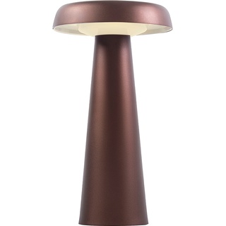 E (A bis G) LED Tischleuchte DESIGN FOR THE PEOPLE "Arcello" Lampen Gr. Ø 14,00 cm Höhe: 25,00 cm, goldfarben (messingfarben antik) Tischlampen Elegantes Design, austauschbare Glühbirne, Glühbirne enthalten