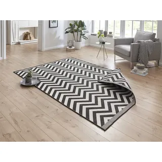 Northrugs Palma Wendeteppich 80 x 150 cm Schwarz