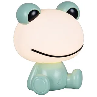 Reality Leuchten LED Nachttischlampe, Farbwechsel, LED fest integriert, Warmweiß, ausgefallene kleine USB Kinder-Lampe mit Touch Sensor, Höhe 24cm grün