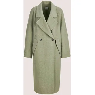 Madeleine "Wollmantel Eleganter Mantel mit Kaschmir", Damen, Gr. 38, grün (eisgrün), Obermaterial: 75% Wolle mw. 15% Polyester PES. 5% sonstige Fasern AF. 5% Kaschmir WS., Modern, Mäntel