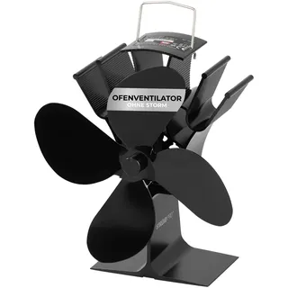 STREND PRO Ofenventilator OHNE STORM | Kaminventilator | Ventilator für Kamin, Ofen, Kaminofen | Stromlos | Zubehör | Gleichmäßige Wärmeverteiling ohne zusätzliche Stormzufuhr | 18 x 12 x 19 cm