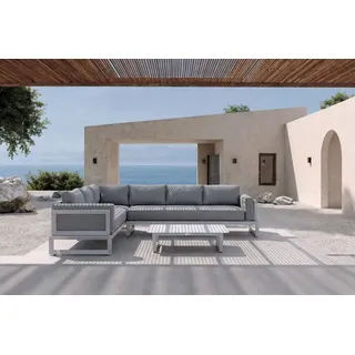 OUTFLEXX Gartenlounge-Set silberfarben