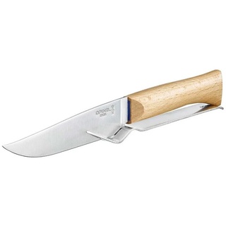 Opinel Käsemesser Set Messer Größe 10 mit Holzgriff und Gabel, rostfrei