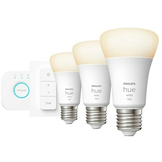 Philips Hue LED-Lampe White  (E27, Dimmbar, Warmweiß, 1.055 lm, 9,5 W)