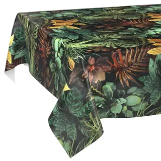 ANRO Wachstuchtischdecke abwaschbar Tropia 180 x 140 cm Braun