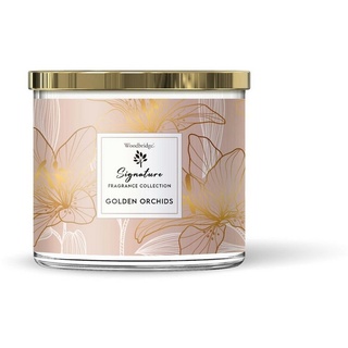 Woodbridge Duftkerze Duftkerze Golden Orchids - 410g (Einzelartikel) rosa
