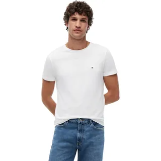 Tommy Hilfiger Core Stretch Slim Fit C Kurzarm-T-Shirt White XL