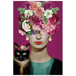 artboxONE Poster 45x30 cm Floral Frida Kiti Love - Bild Bilder Frida Kahlo