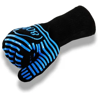 Intergrill Grillhandschuh 800° Schwarz Blau