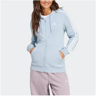 adidas Sportswear Kapuzensweatshirt ESSENTIALS 3STREIFEN KAPUZENJACKE blau