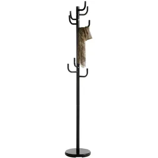Idimex Kleiderständer, Schwarz, Metall, Vintage, 30x174x30 cm, Garderobe, Garderobenständer