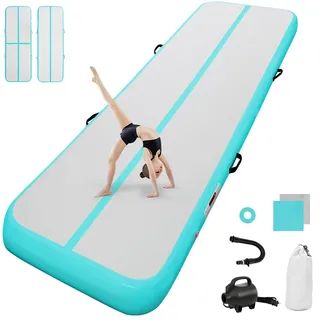 airtrack matte mit elektrischer Luftpumpe 20cm hoch 6M Tumbling Matten Aufblasbare turnmatte Matte gymnastikmatte Yogamatte Camping Trainingsmatte