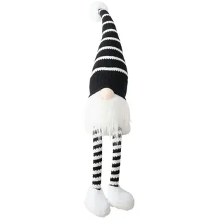 BOLTZE Dekofigur Kuno Kantenhocker Wichtel schwarz weiß 80,4cm (1 Stück) bunt