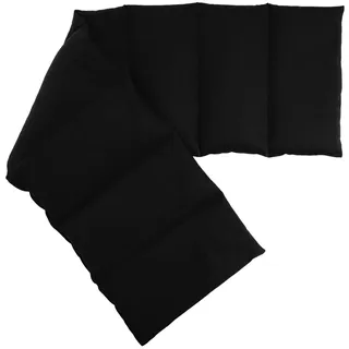 Rapssamenkissen 75x20cm groß 8-Kammer, schwarz - Wärmekissen, Körnerkissen