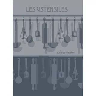 Garnier Geschirrtuch Les ustensiles denim 50x70 cm Baumwolle