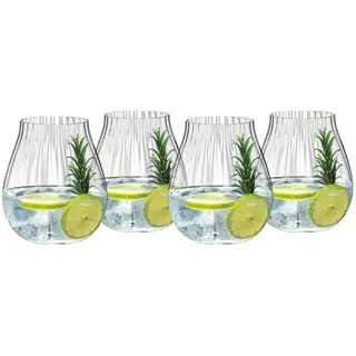 BGW Riedel - Gin Gläser - Optical O - Glas - 12,4 cm - 4er Set