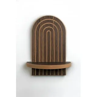 Skye Decor Deko-Wandregal Boho, aus melaminbeschichteter Spanplatte, geometrisches Design braun