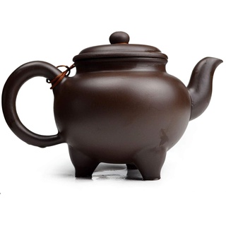 Yxhupot Teekanne Chinesischer Gongfu-Tee, 600 ml, Zisha-Ton, klassische Stativ-Topf, Zini für losen Tee