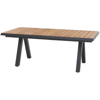 Siena Garden Gartentisch Tirana Rechteckig ausziehbar Holz Teak 100 cm x 200 cm