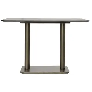 COCO Maison Brest Bistrotisch Marble Light Grey Gold 120x75cm