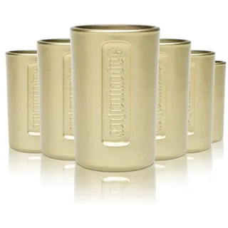 40x Jägermeister Glas Shot Stamper 2cl Gold Schnapsglas Kräuterlikör Kurze Gläser