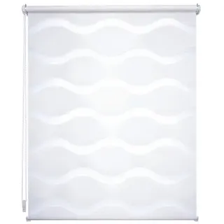 LIEDECO Duo-Rollo Klemmfix Wave 120 x 150 cm weiß