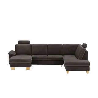 Kollektion Kraft Wohnlandschaft Leder Samu ¦ braun ¦ Maße (cm): B: 316 H: 90 T: 235.0
