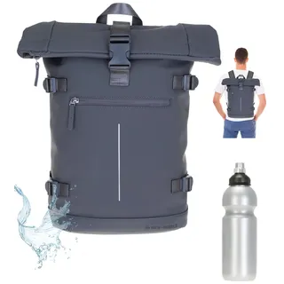 Freizeitrucksack Rucksack Herren Roll-Top New Rebels WIlliam 51130638 Grau +f