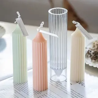 3d-kerzenformen Aus Kunststoff, Diy-kerzenform Für Kerzen, Kirche, Weihnachten, Abendessen, Valentinstag, Heimdekoration, 3,5 X 15 Cm