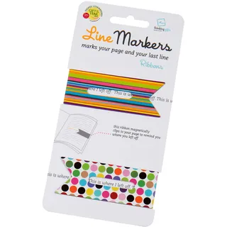 Bookchair Line Markers Ribbons Magnetische Lesezeichen 2 St.