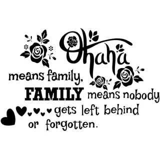 PLIGREAT Familie Zitate Wandtattoos, Peel und Stick Wandtattoos, Abnehmbare Vinyl Wandtattoos für Home Wohnzimmer Schlafzimmer TV Hintergrund Wandkunst Dekor Rosen Aufkleber Tapete Wandbilder