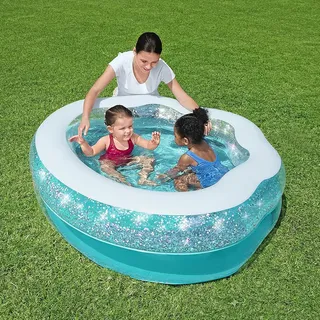 Bestway Kinderpool Pool Sparkle Shell Glänzend Glitzer 43 cm x 150 cm x 127 cm