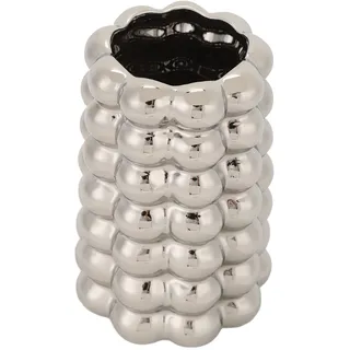 Asixxsix Keramik-Bubble-Planter-Vase für Wohnzimmer-Esstisch, Einzigartiger Luxus-Keramik-Pflanzen Topf mit Entwässerung Löchern, Dekorative Vase für Garten Im Freien (Silver)