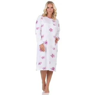 normann Langarm Nachthemd klassische Design Knopfleiste am Hals, - 88975 in lila | Gr.: 40-42