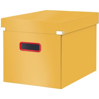 Sunicol Aufbewahrungsbox mit Deckel und Griff, Faltbox Regalkorb Faltkiste,  Organizer (1 St), Waschbare Kisten Aufbewahrung für Regale, Schrank,  Kleiderschrank
