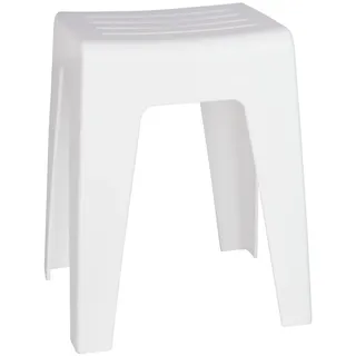 Wenko Badhocker Kumba Duschhocker Weiß 38 x 47 x 32 cm