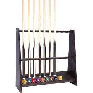 kangten Billard Halterung Queue Ball Angelruten Organizer Mehrloch Halterung 10 Pool Cue Stick Bodenständer Braun