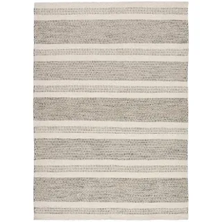 rug and roll Skandi Handwebteppich 130 x 190 cm Grau
