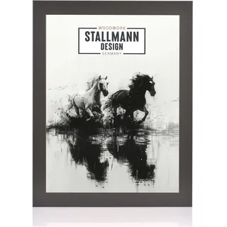 Stallmann Design Bilderrahmen 'Reno' | Größe: 40x60cm | Farbe: Schwarz | 40 mm starke Rahmen-Breite